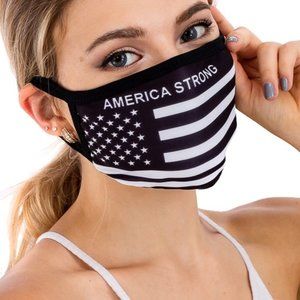 "AMERICA STRONG" Adult Size Face Masks